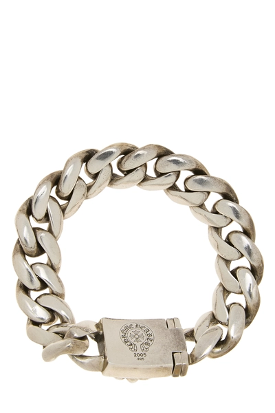 Sterling Silver Fleur-de-lis ID Bracelet, , large