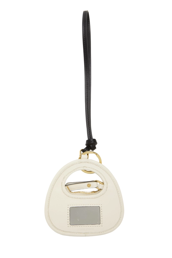 White Leather Wander Bag Charm, , large image number 1