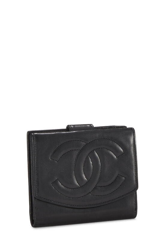 Black Lambskin Timeless 'CC' Wallet, , large image number 2