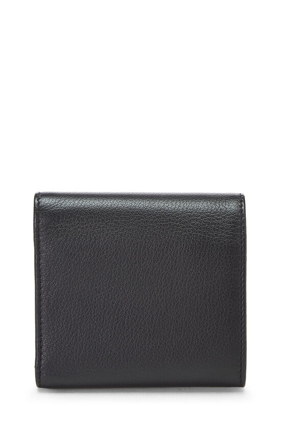 Black Leather Ski Compact Wallet, , large image number 2