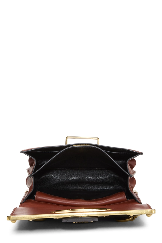 Brown & Black Leather Cahier Crossbody, , large image number 5