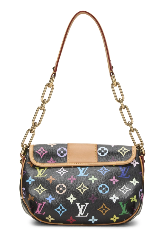 Takashi Murakami x Louis Vuitton Black Monogram Multicolore Patty, , large image number 3