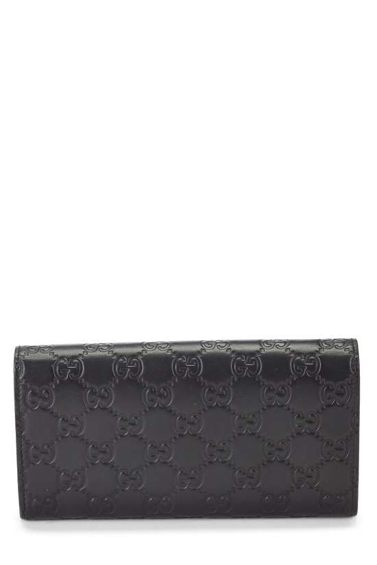 Black Guccissima Continental Bow Wallet, , large image number 2
