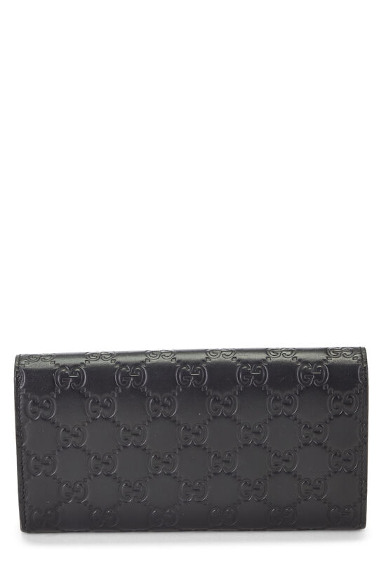 Black Guccissima Continental Bow Wallet, , large image number 2
