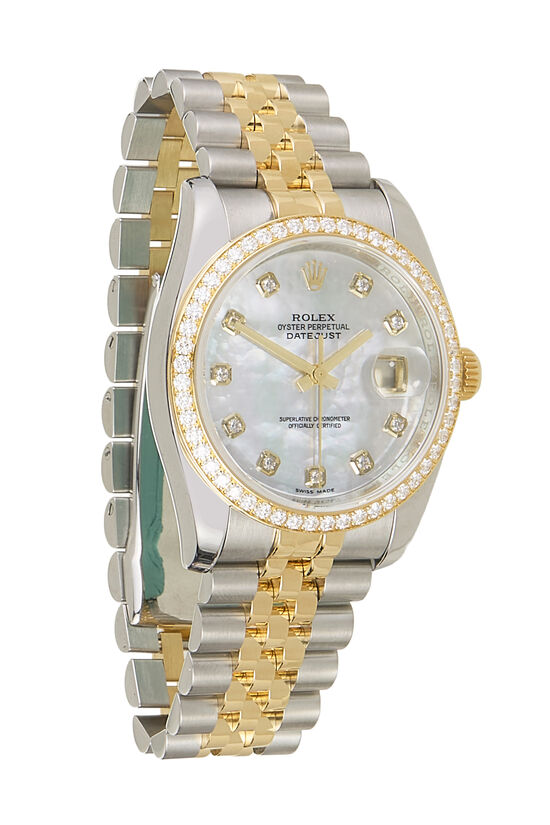 Mother Of Pearl Diamond Dial Datejust 116234 36mm, , large image number 0