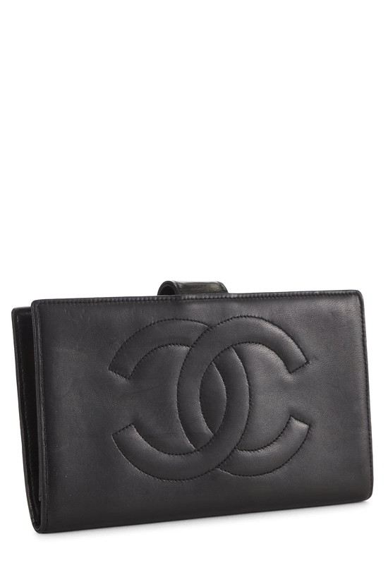 Black Lambskin Timeless 'CC' Wallet, , large image number 1