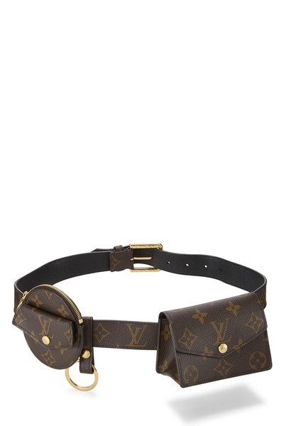Brown Monogram Daily Multi Pocket Belt Bag 80