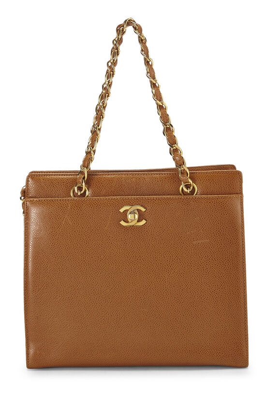 Chanel Brown CC Caviar Leather Tote Bag ref.650630 - Joli Closet