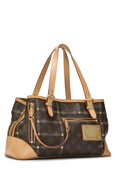 Monogram Canvas Riveting Shoulder Bag, , large