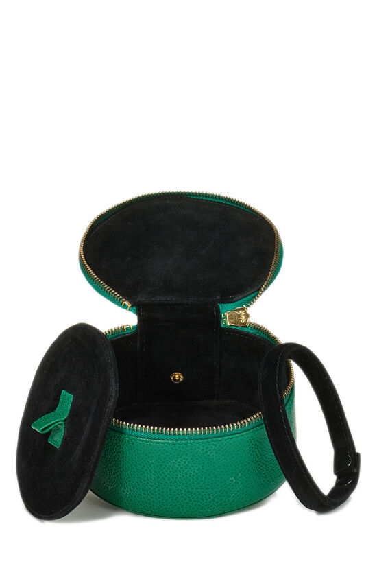 Green Caviar 'CC' Jewelry Case, , large image number 3