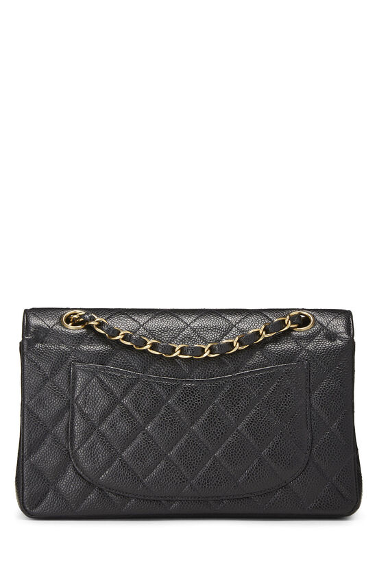 Black Quilted Caviar Classic Double Flap Small, , large image number 3