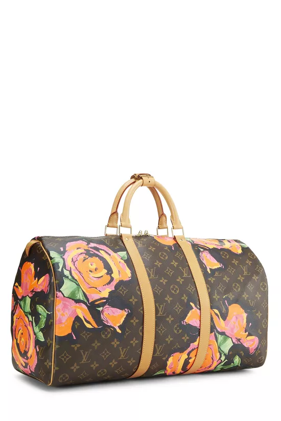 Stephen Sprouse x Louis Vuitton Monogram Roses Keepall 50, , large image number 1
