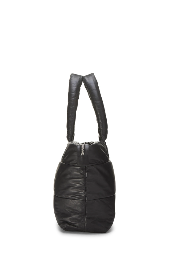 Black Lambskin Reversible Coco Cocoon Tote XL, , large image number 2
