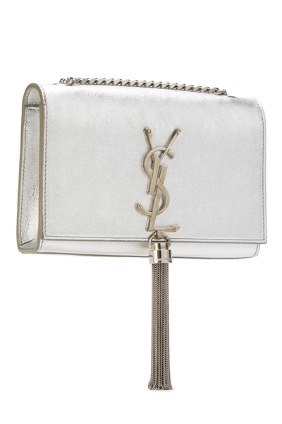 YSL Silver Leather Kate Tassel Small — photo 2