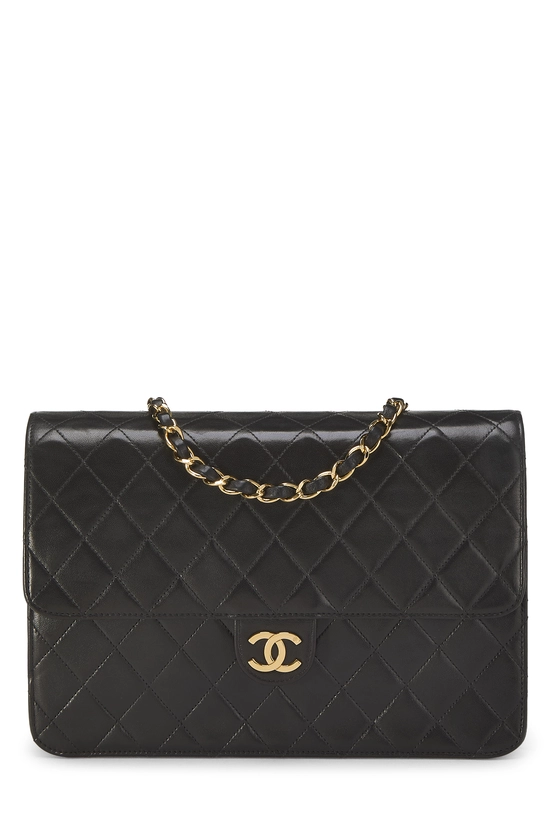 Black Quilted Lambskin Ex Flap Medium, , large image number 0