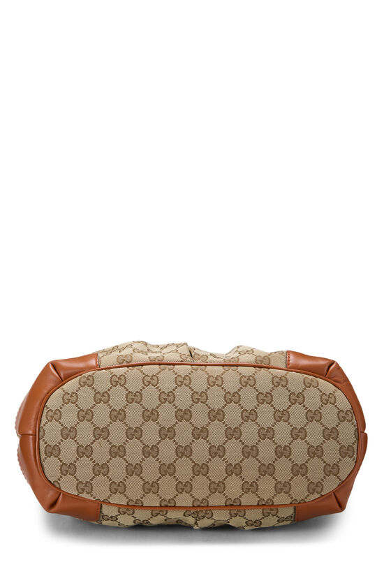 Orange Original GG Canvas Sukey Zip Handbag, , large image number 4