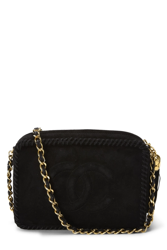 Black Suede 'CC' Camera Bag, , large image number 3