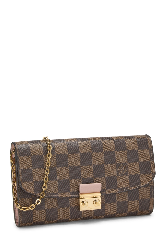 Damier Ebene Croisette Wallet on Chain (WOC) PM, , large image number 1