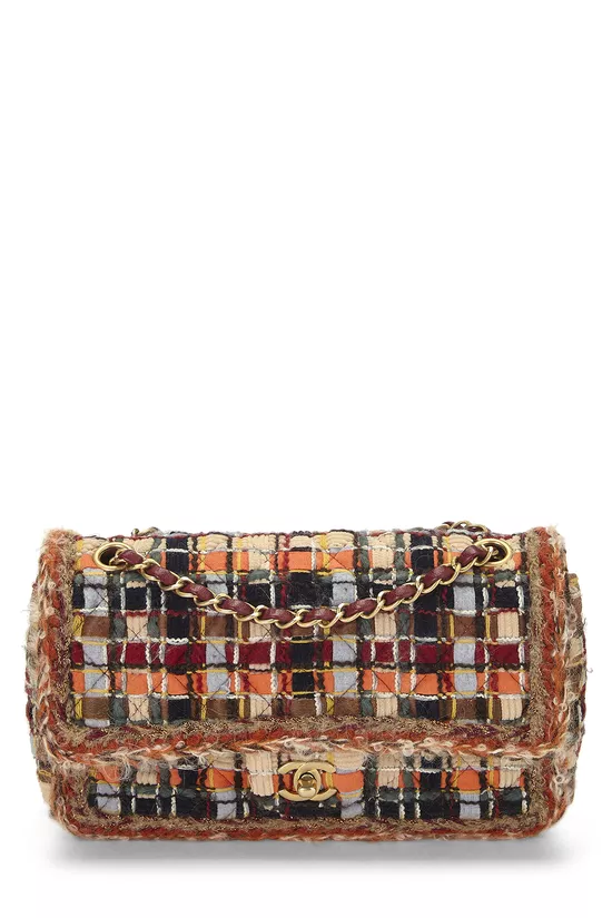 Multicolor & Metallic Tweed Half Flap Medium, , large image number 0