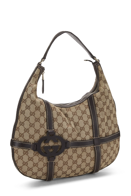 Brown Original GG Canvas Royal Hobo Bag, , large image number 1