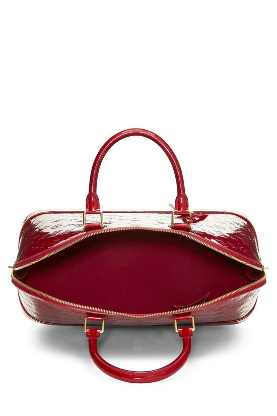 Louis Vuitton Red Monogram Vernis Montebello PM 2way Tote Bag