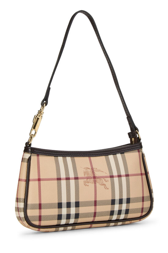 Haymarket Check Coated Canvas Pochette, , large image number 1