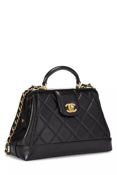 Chanel Black Lambskin Coco Doctor Top Handle Bag Small — photo 2