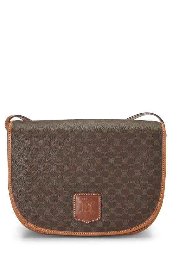 Brown Coated Canvas Macadam Shoulder Bag, , large image number 0