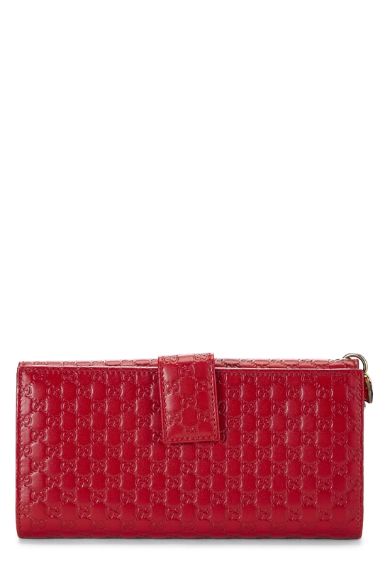 Red Guccissima Continental Wallet, , large image number 2