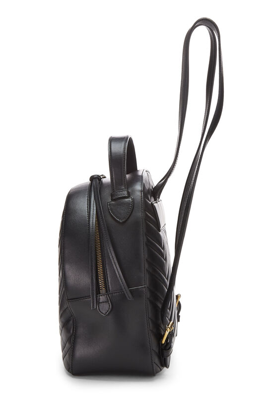 Black Leather Marmont Backpack, , large image number 2