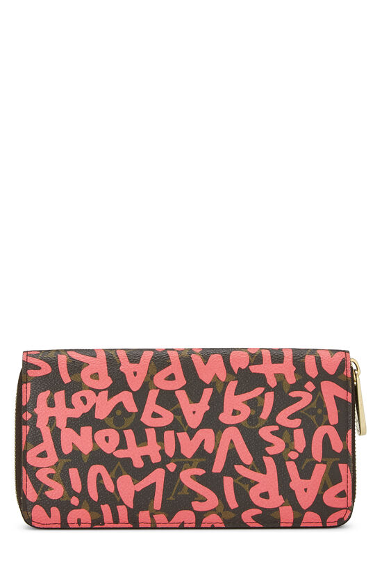 Stephen Sprouse x Louis Vuitton Pink Monogram Graffiti Zippy Wallet, , large image number 2