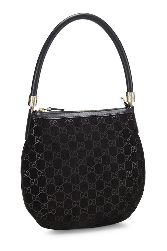 Black GG Suede Handbag Mini, , large image number 2