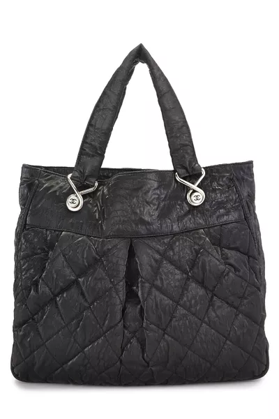 Black Calfskin Le Marais Tote Large