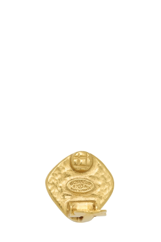 Gold 'CC' on Diamond Earrings, , large image number 2