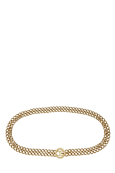Gold Sunburst Double Chain Belt