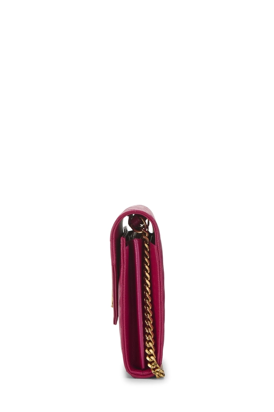 Pink Grainy Leather Monogram Wallet On Chain (WOC), , large image number 2