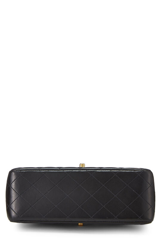 Black Quilted Lambskin Double Sided Classic Flap Small, , large image number 4