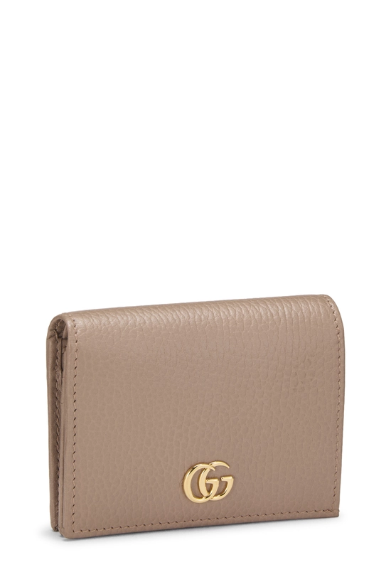 Pink Leather GG Marmont Card Case, , large image number 1