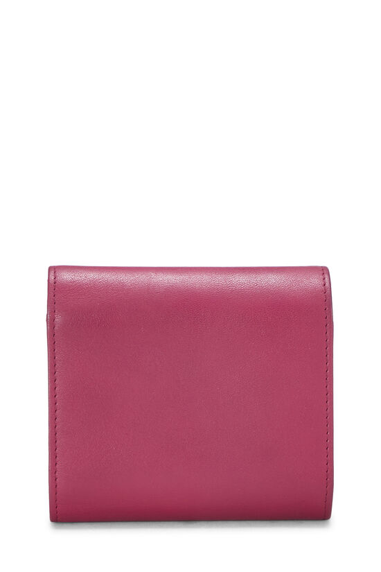 Pink Calfskin Timeless 'CC' Compact Wallet, , large image number 3