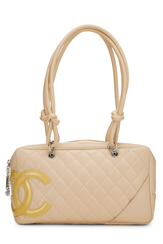 Beige Calfskin Cambon Bowler, , large image number 0