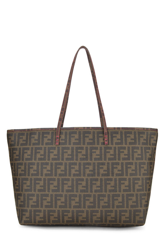 Brown Zucca Coated Canvas Roll Tote Small, , large image number 0