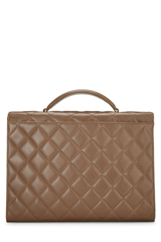 Brown Caviar Briefcase, , large image number 3