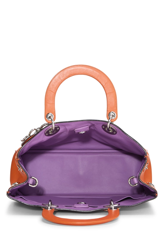 Orange Calfskin Leather Diorissimo Medium, , large image number 5