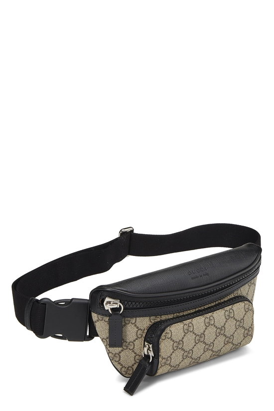 Black GG Supreme Canvas Eden Belt Bag, , large image number 1