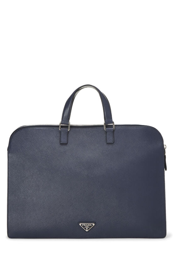 Navy Saffiano Briefcase, , large image number 3