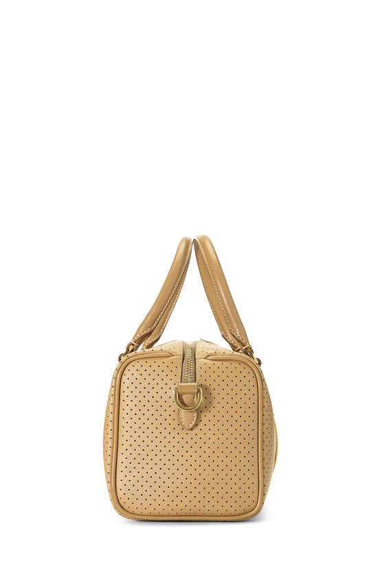 Multicolor Perforated Leather Boston Bag, , large image number 2