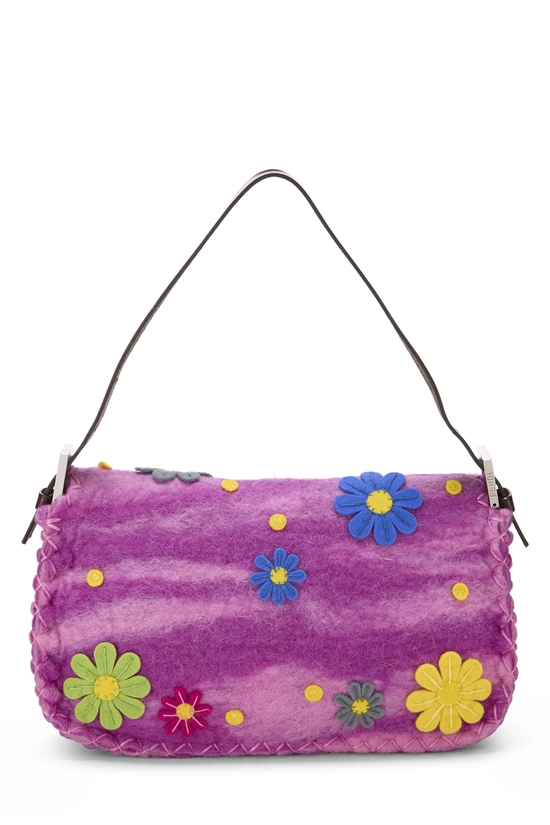 Pink Felt Floral Baguette, , large image number 3