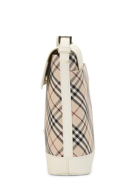 Cream Jacquard Check Flap Crossbody Small, , large image number 2