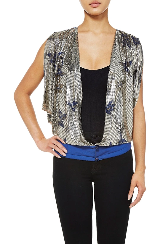 1980s Silver Oroton Top, , large image number 0