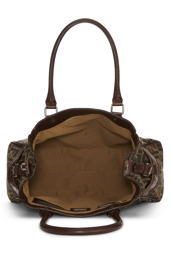 Brown Zucca Canvas Bag Du Jour, , large image number 5